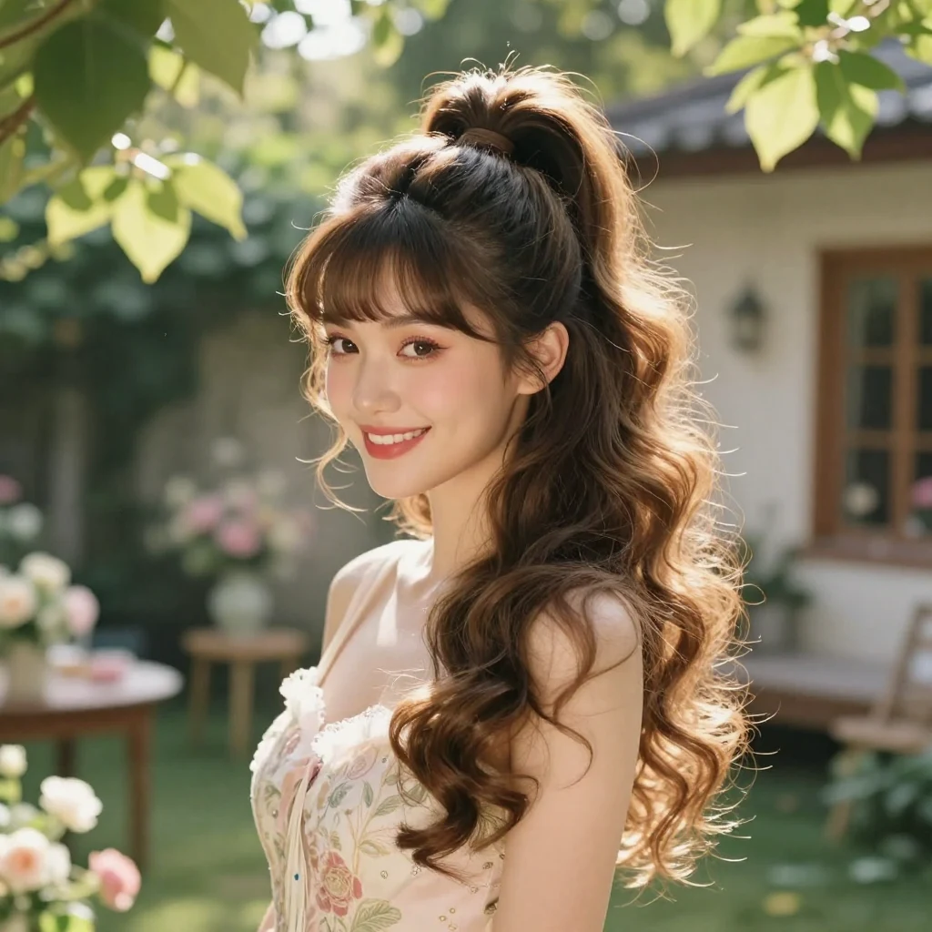 16. Retro Ponytail with Volume