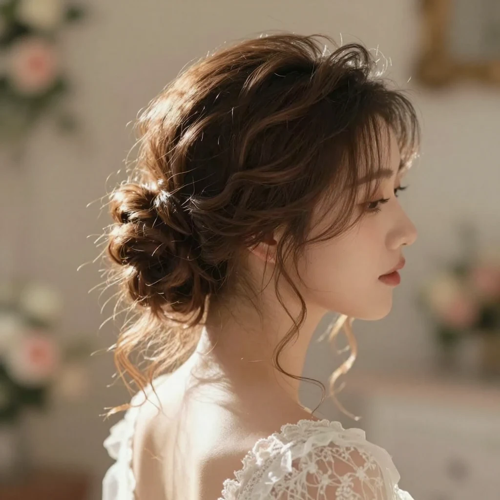 16. Romantic Loose Updo