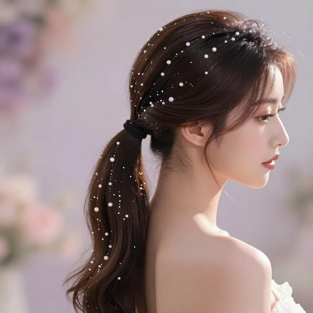 17. Beaded Ponytail