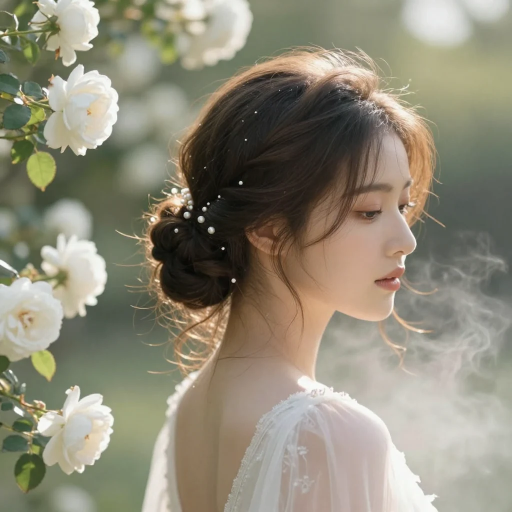17. Romantic Low Knot Bun