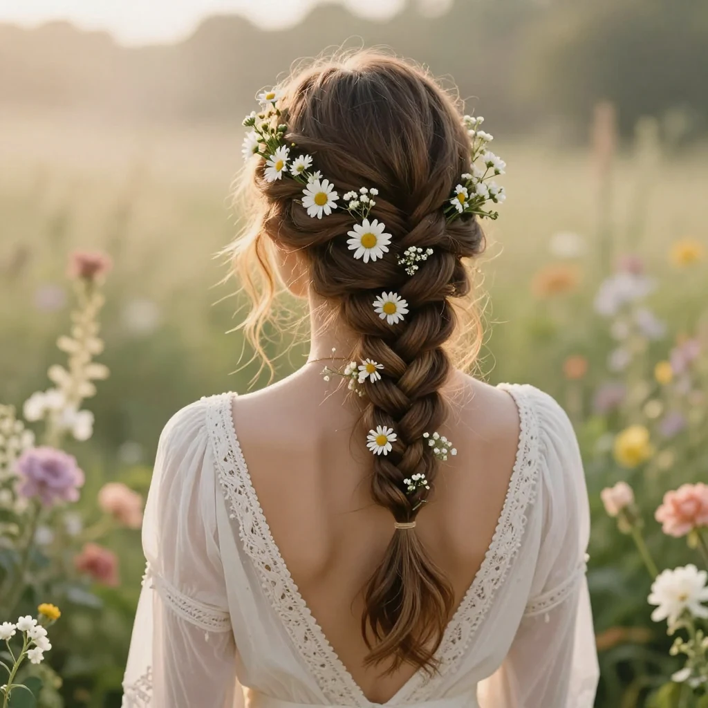 19. Boho Braided Bun
