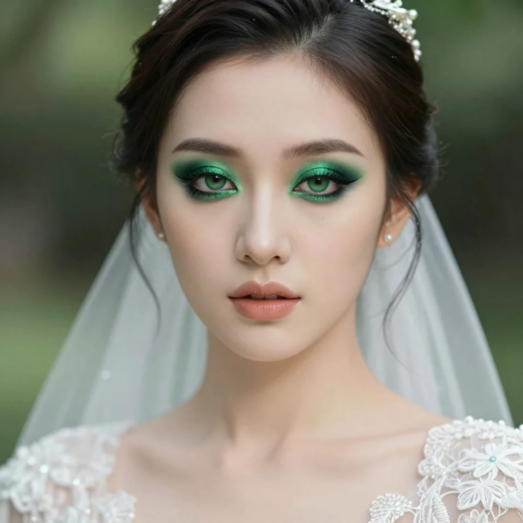 2. Smoky Emerald Elegance