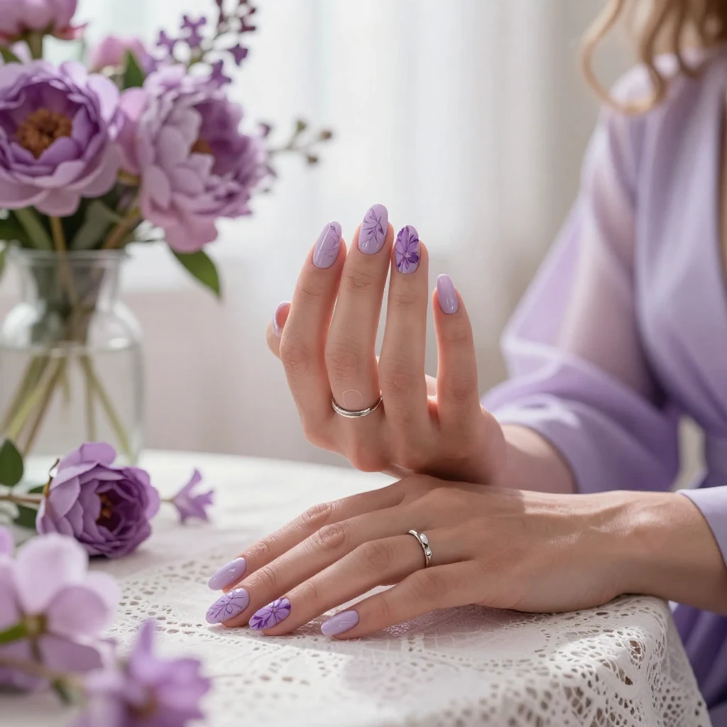 21. Soft Lilac Accents