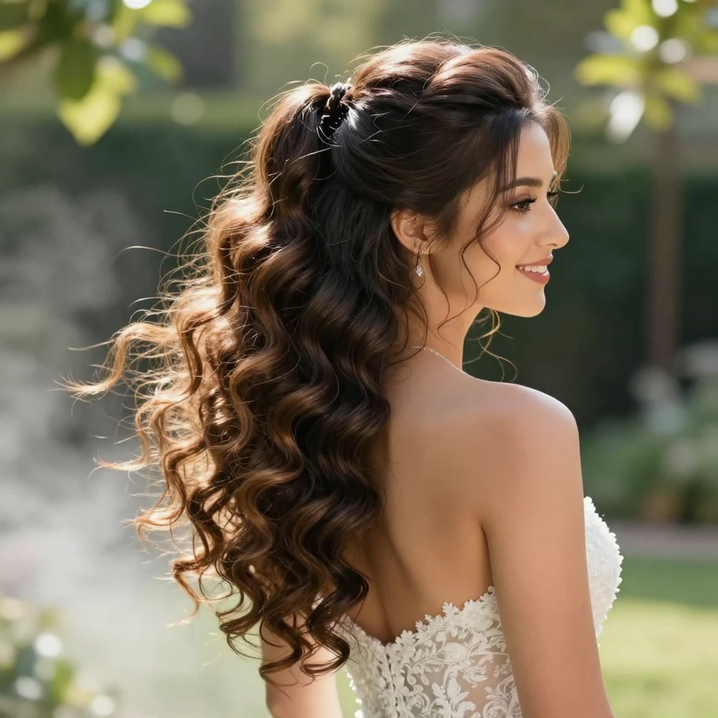 22. Ponytail with Curls and Volume