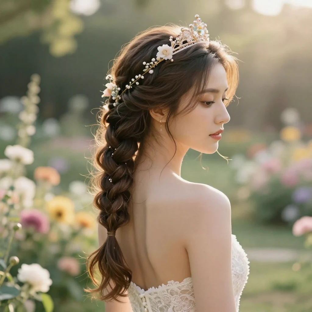 22. Royal-inspired Crown Braid