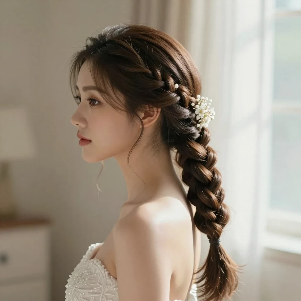 3. Braided Ponytail