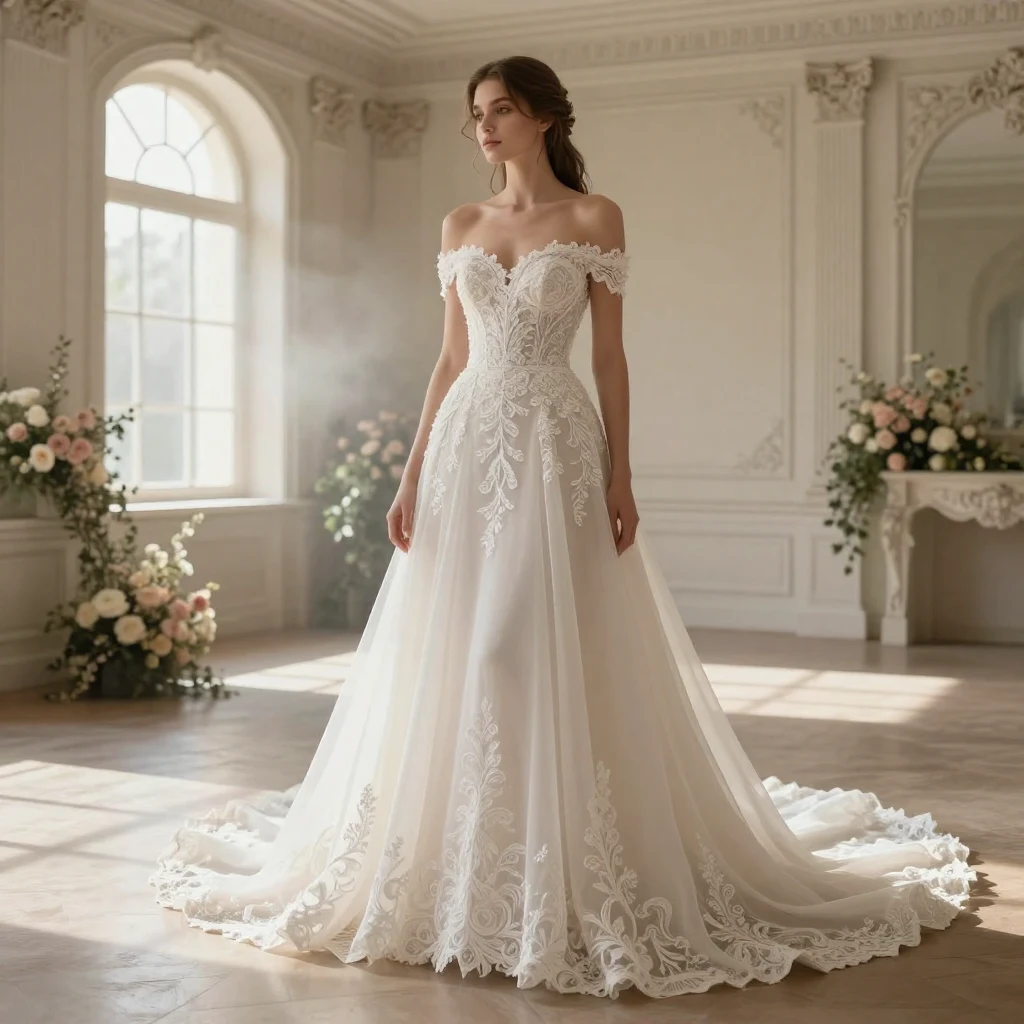 3. Off-the-Shoulder Gown