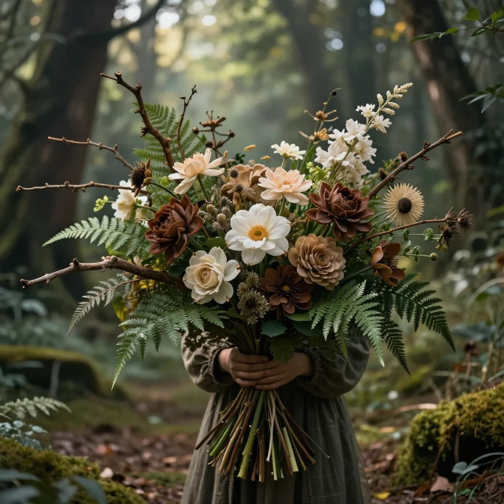 30. Enchanted Woodland Bouquet
