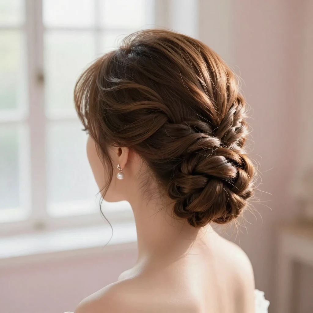 4. Low Twisted Bun
