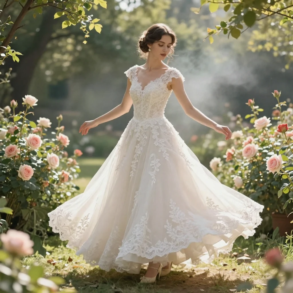 6. Classic Tea-Length Dress