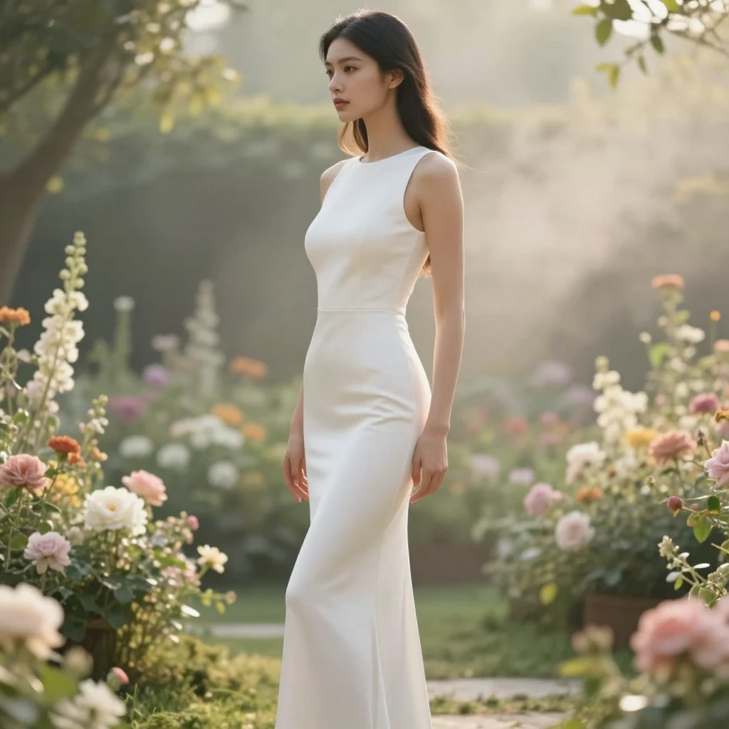 6. Simple Column Dress