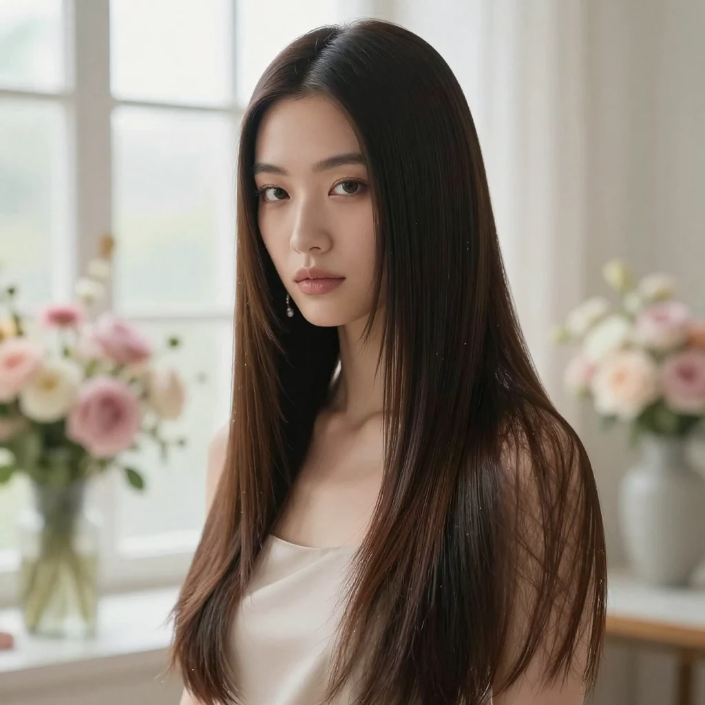 6. Sleek and Straight