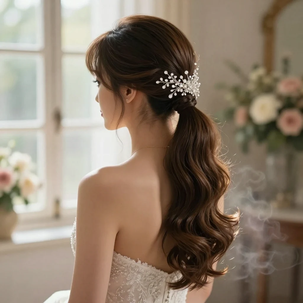 7. Elegant Side Ponytail