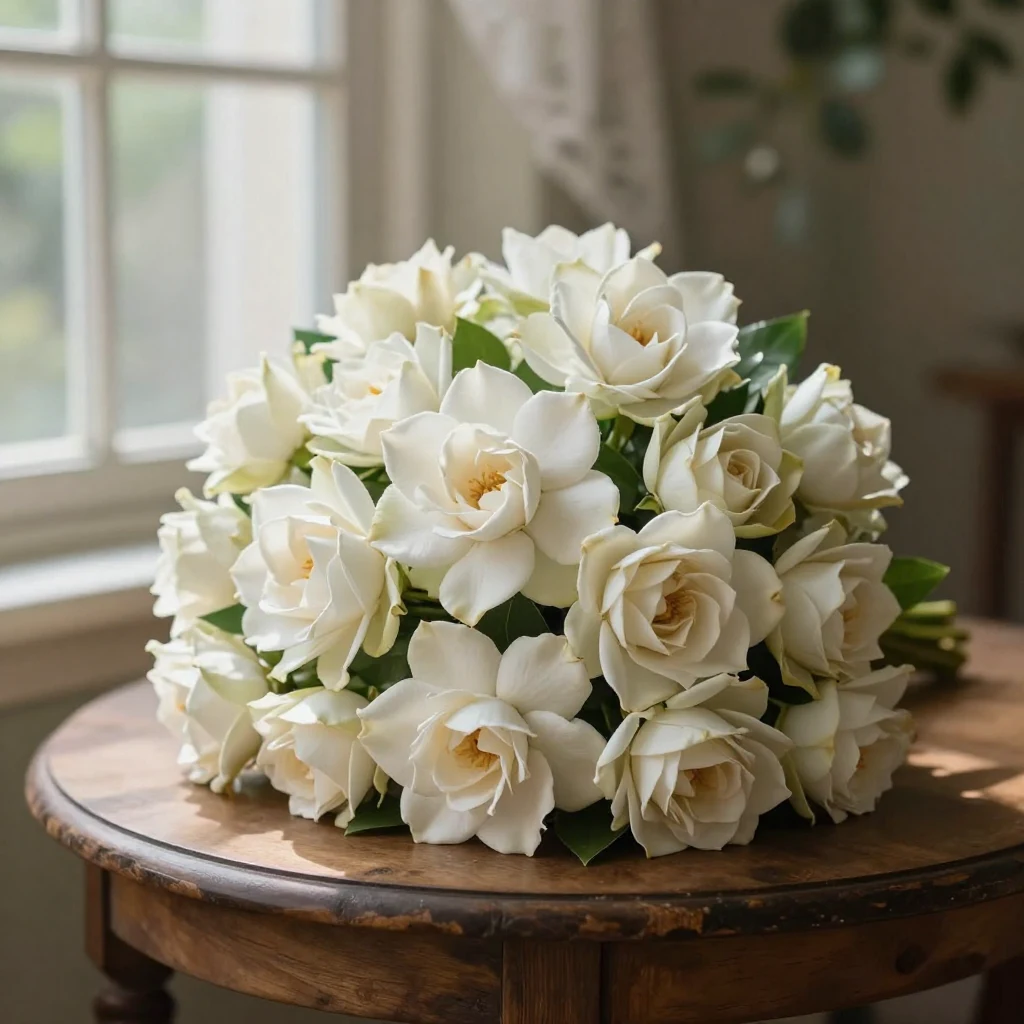 7. Vintage Gardenia Bouquet