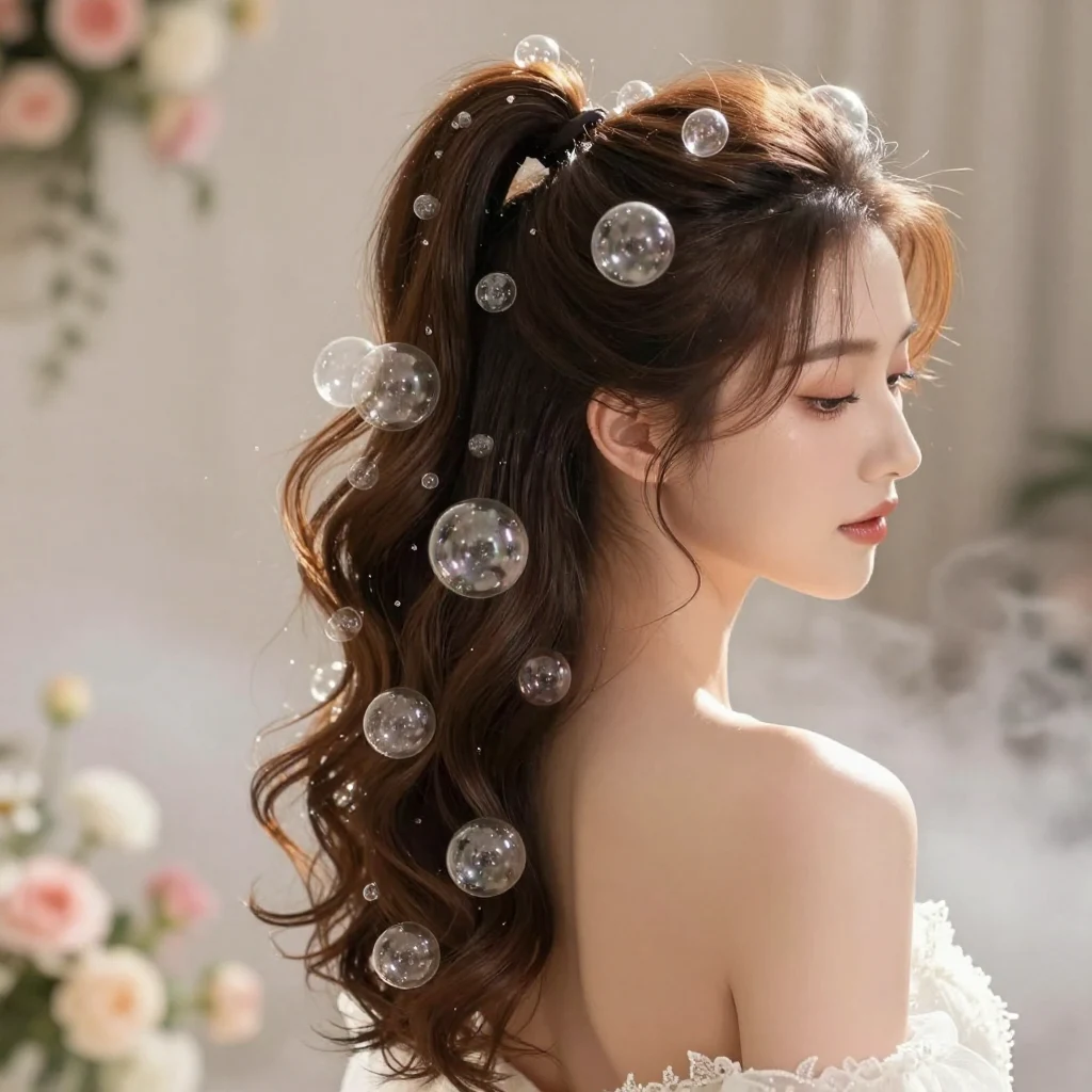 8. Bubble Ponytail