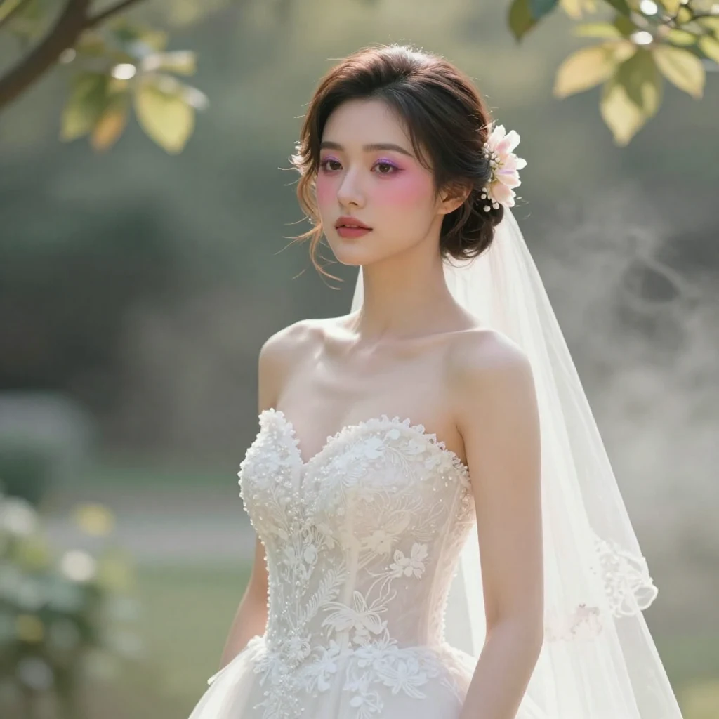 8. Elegant Updo with Soft Features