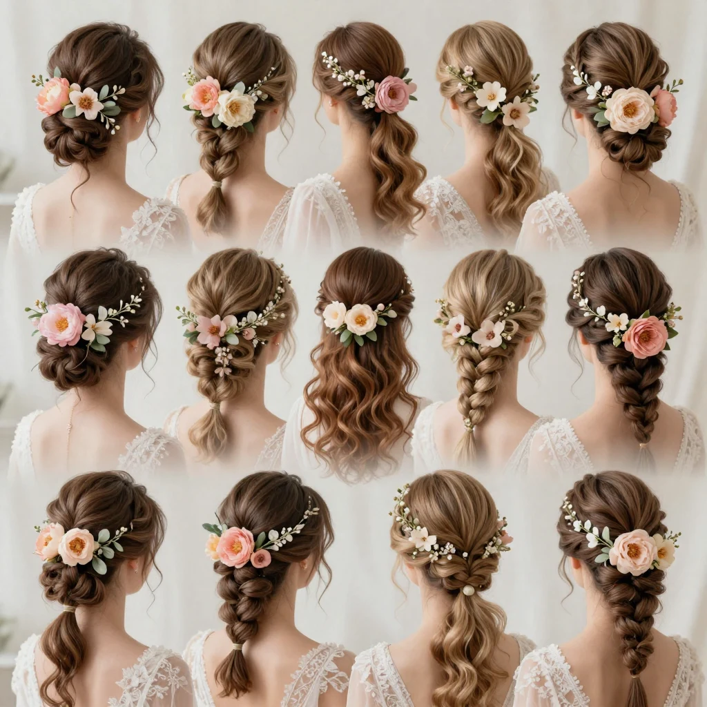 8. Floral Hair Accessories