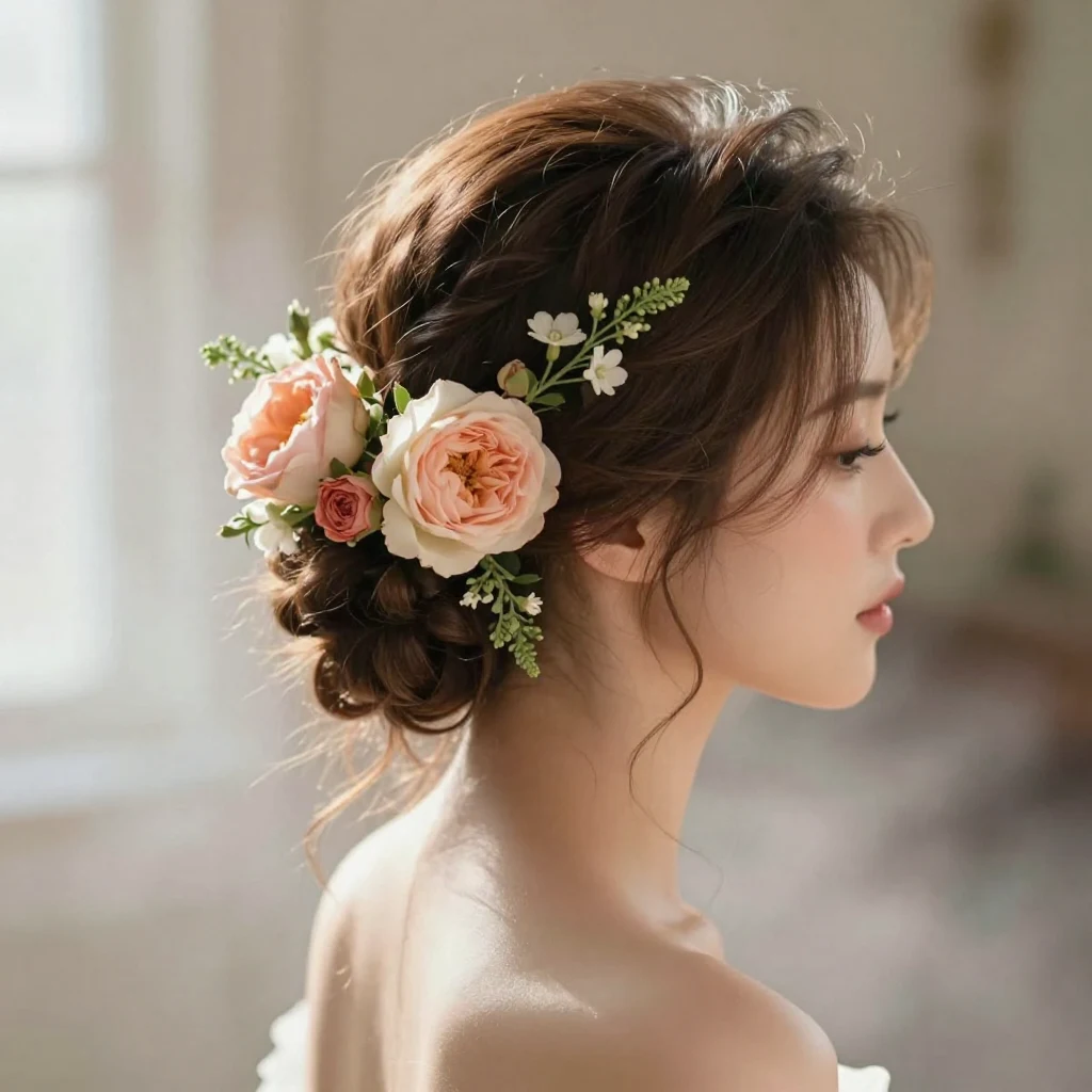 8. Floral Updo