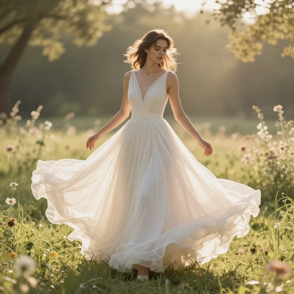 8. Simple Chiffon Dress