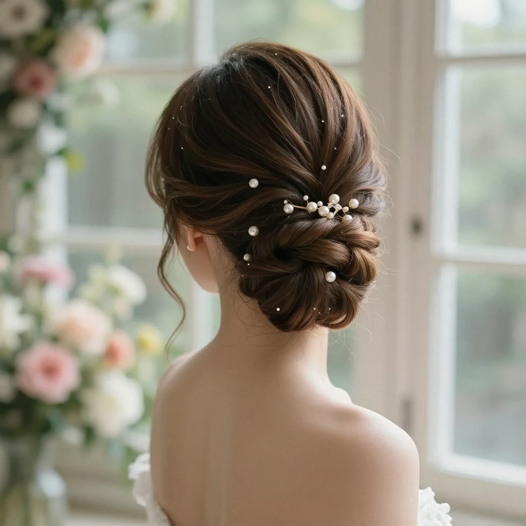 8. Twisted Low Bun