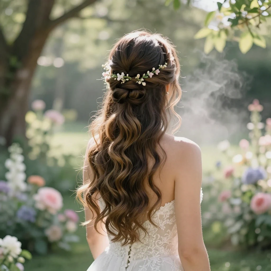 9. Half-Up Half-Down Bun