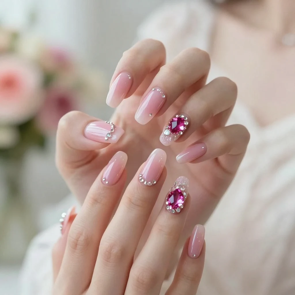 9. Jewel-Inspired Nail Art