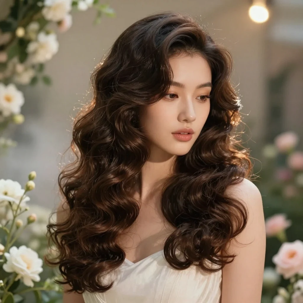 9. Side-Swept Curls