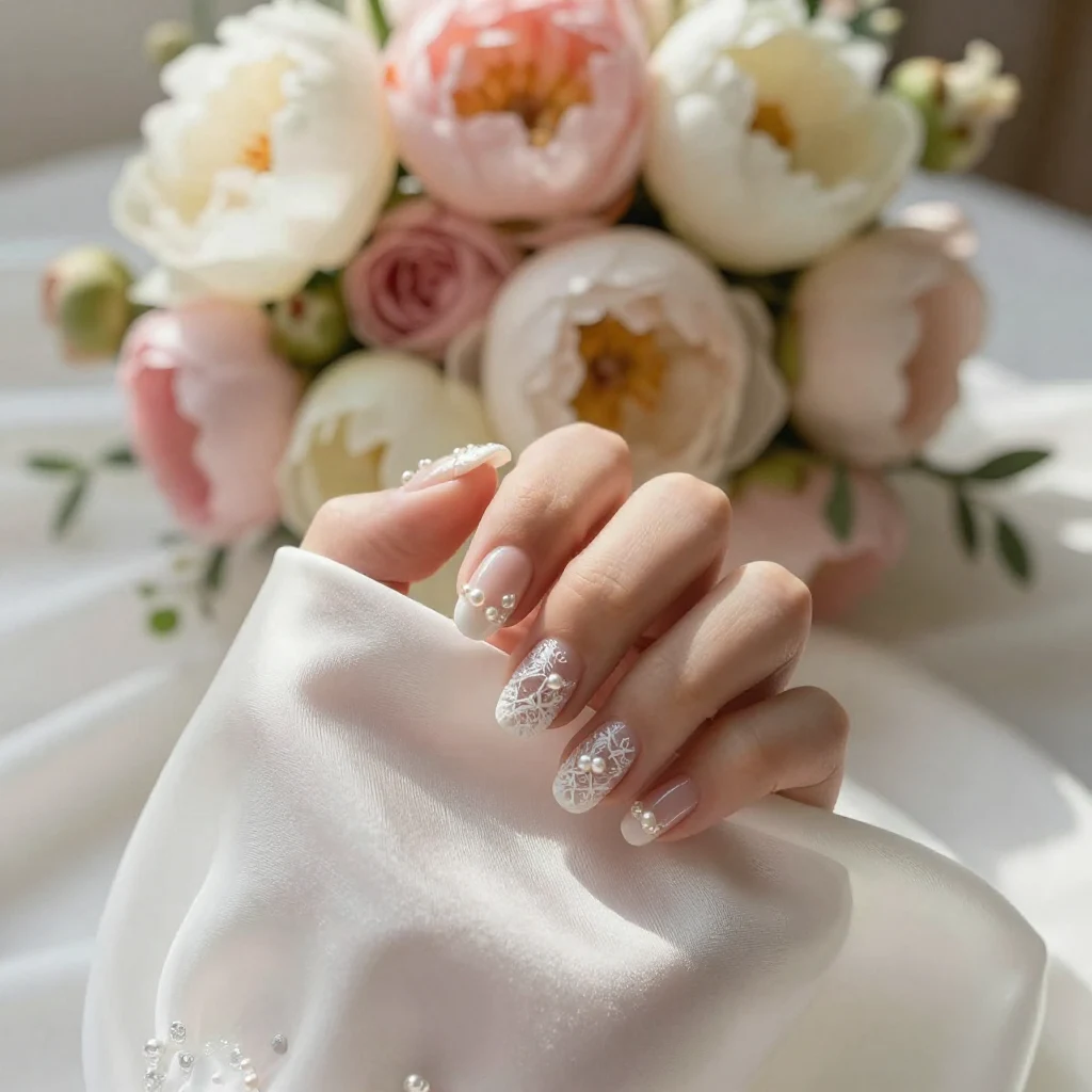 25 Short Wedding Nails That Look Surprisingly Luxurious