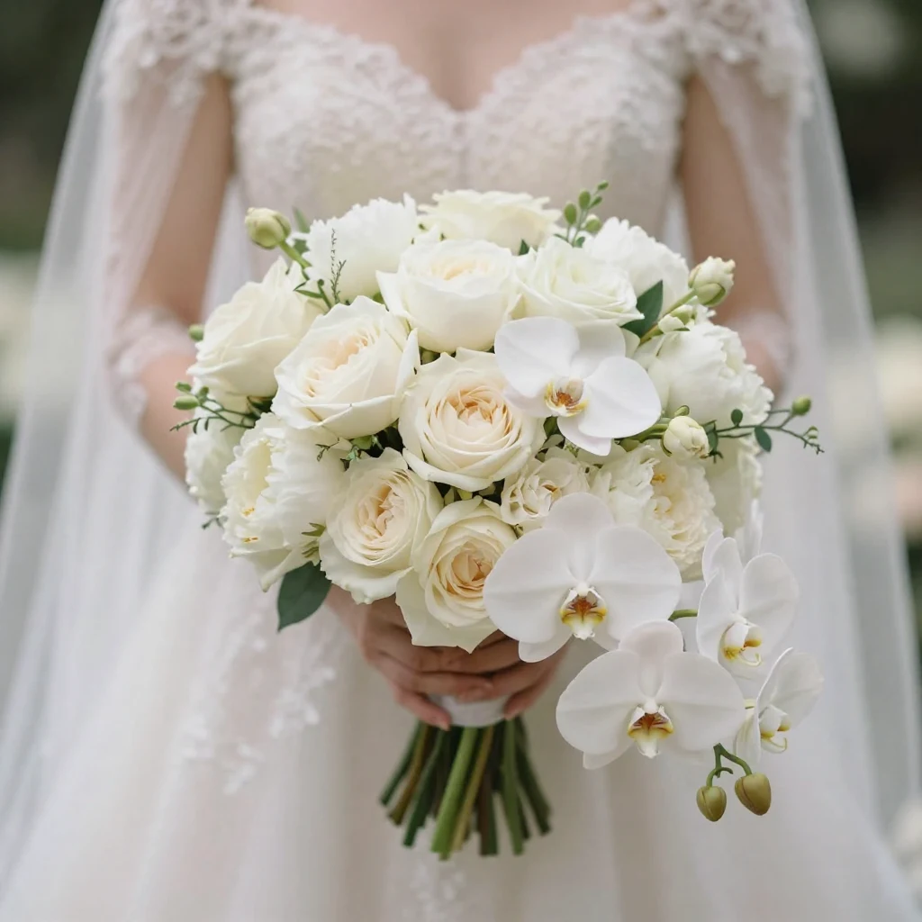 30 White Wedding Bouquets That Look Timeless, Elegant & Luxurious
