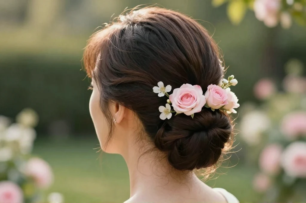 1. Classic Low Chignon