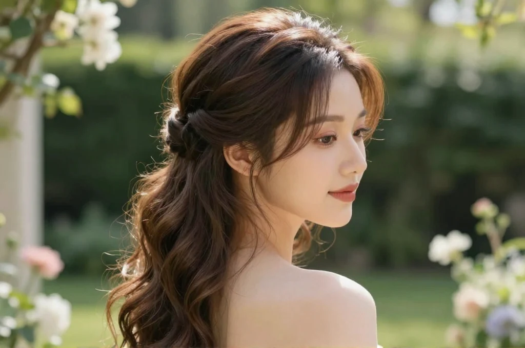 14. Twisted Half-Up Hairstyle