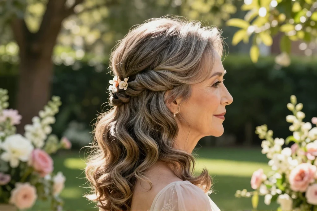 16. Twisted Half-Updo