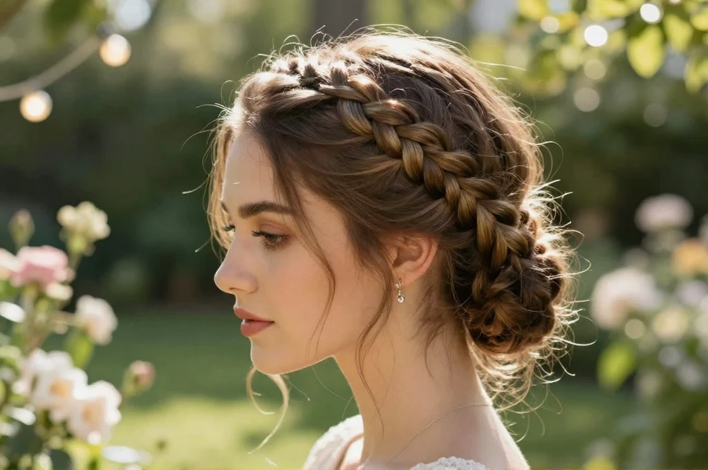 5. Braided Crown Hairstyle